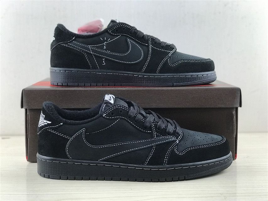 Travis Scott x Jordan 1 Low “Black Phantom” DM7866-001